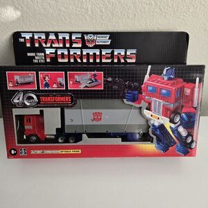 2024 OPTIMUS PRIME Trailer Transformers G1 Retro Reissue Sealed 40th Anniversary
